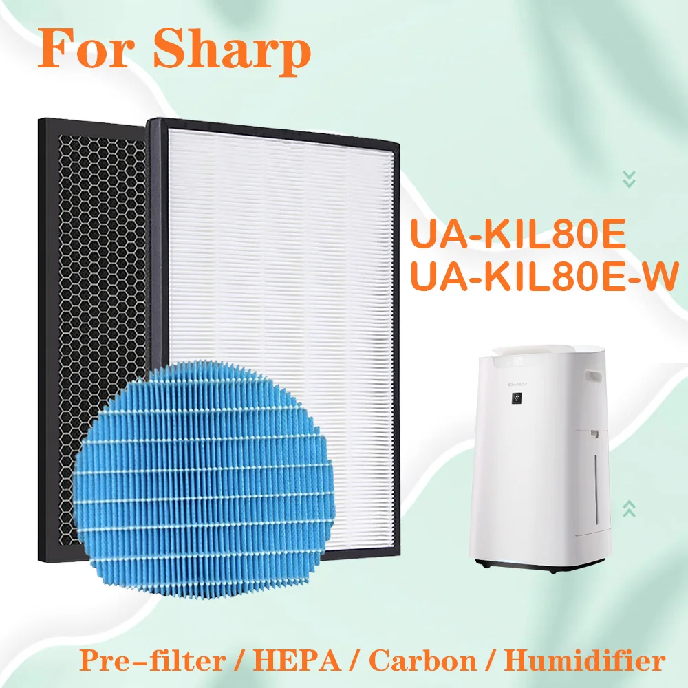 For Sharp Air Purifier UA-KIL80E UA-KIL80E-W Replacement HEPA Carbon Filter UZ-KIL8HF UZ-HG6DF UZ-KIL8MF Humidifier Filter
For Sharp Air Purifier UA-KIL80E UA-KIL80E-W Replacement HEPA Carbon Filter UZ-KIL8HF UZ-HG6DF UZ-KIL8MF Humidifier Filter