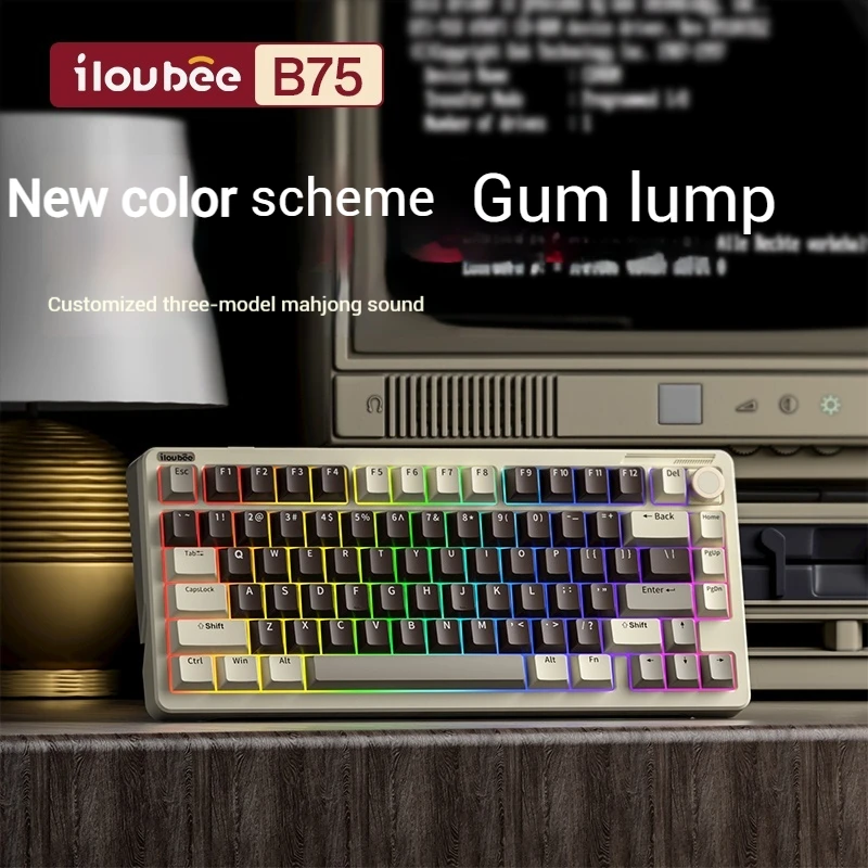 Ilovbee B75 Vintage Mechanical Keyboard Customized Game Customized Computer Bluetooth Wireless Three Mode E-Sports Special Gift
Ilovbee B75 Vintage Mechanical Keyboard Customized Game Customized Computer Bluetooth Wireless Three Mode E-Sports Special Gift
