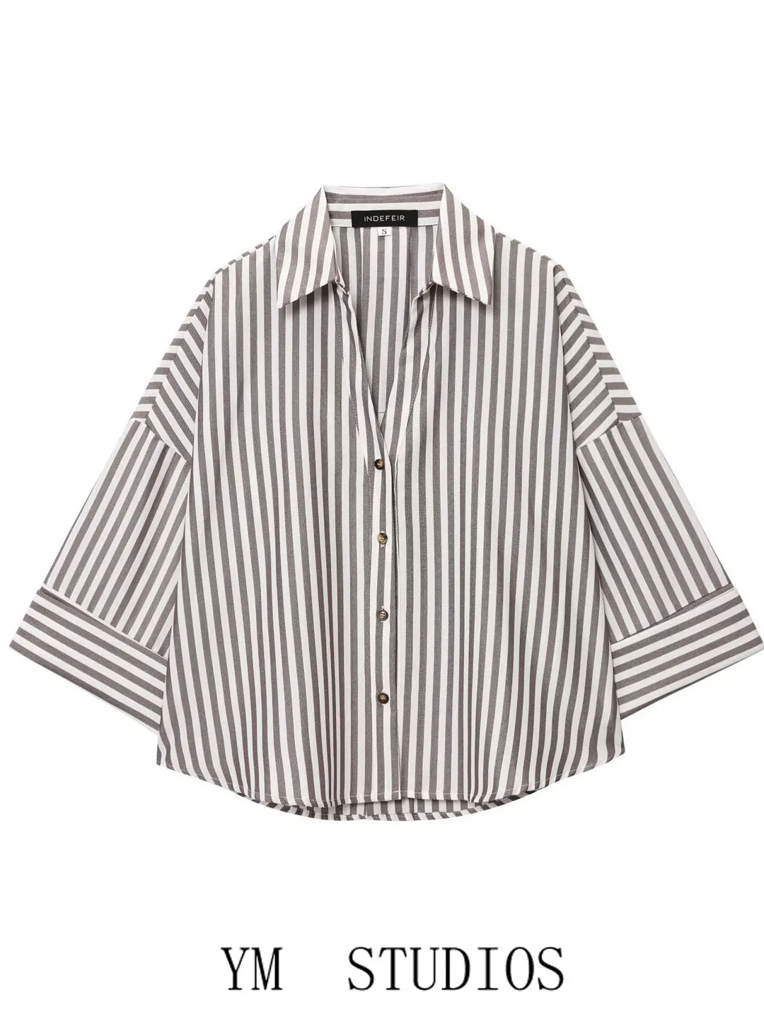 Ретро художественный полосатый свободный крой irt женский повседневный дышащий Seven Sve свободный воротник удобный ощущение неисправностей
Ретро художественный полосатый свободный крой irt женский повседневный дышащий Seven Sve свободный воротник удобный ощущение неисправностей