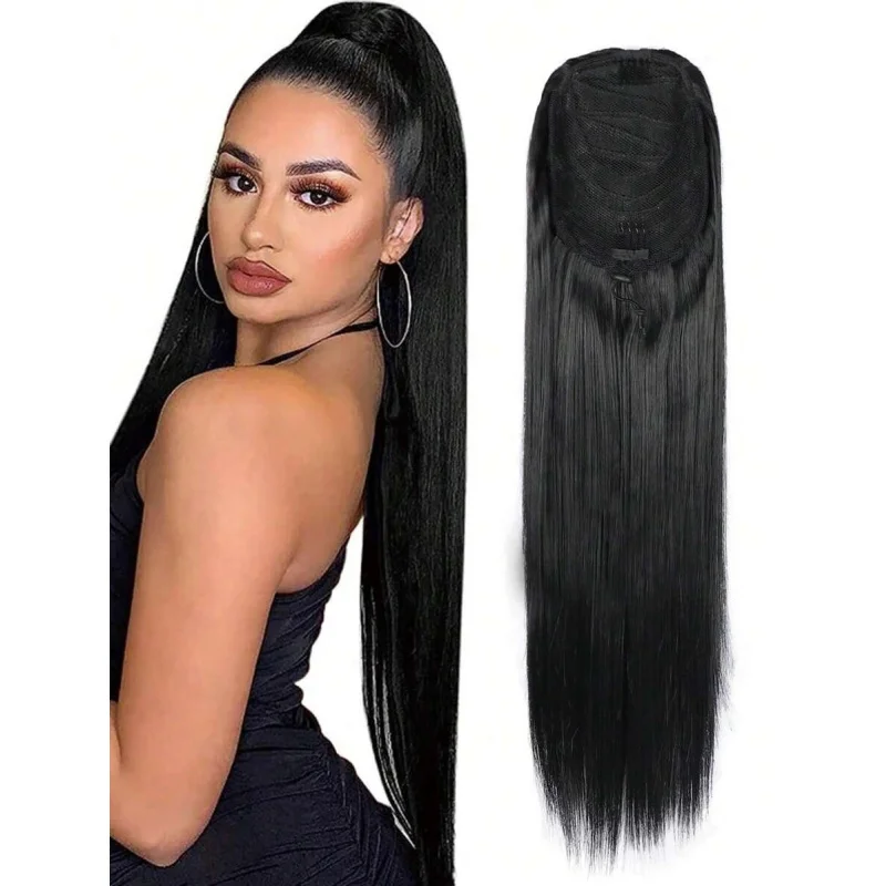Long Straight Drawstring Ponytail Extension – Natural Soft Synthetic Heat Resistant Hairpiece For Women Hair Extensions
Long Straight Drawstring Ponytail Extension – Natural Soft Synthetic Heat Resistant Hairpiece For Women Hair Extensions