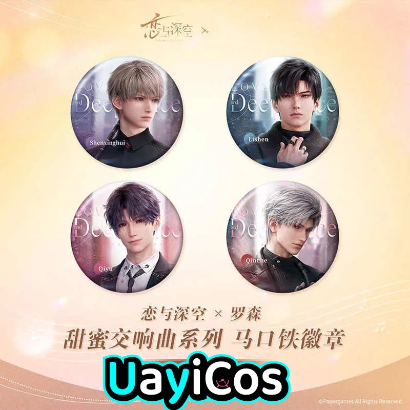 In Stock Official Love and Deepspace Rafayel Ralayo Zayne Tinplate Badge Brooch Ornament Doll Accessories Anime Figure Game Toy
In Stock Official Love and Deepspace Rafayel Ralayo Zayne Tinplate Badge Brooch Ornament Doll Accessories Anime Figure Game Toy