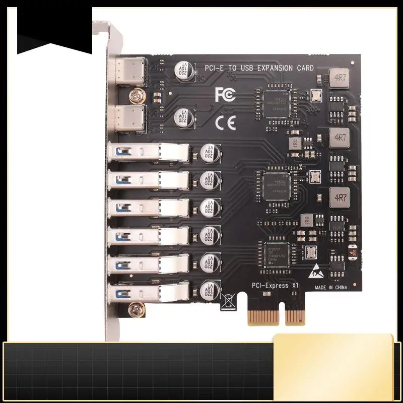 N33R-SSU Pcie к USB 3.2 Gen 2 Карта 8-портовый (6X Type-A + 2X Type-C) Конвертер PCIE Разветвитель VIA + чип NEC для настольного компьютера
N33R-SSU Pcie к USB 3.2 Gen 2 Карта 8-портовый (6X Type-A + 2X Type-C) Конвертер PCIE Разветвитель VIA + чип NEC для настольного компьютера