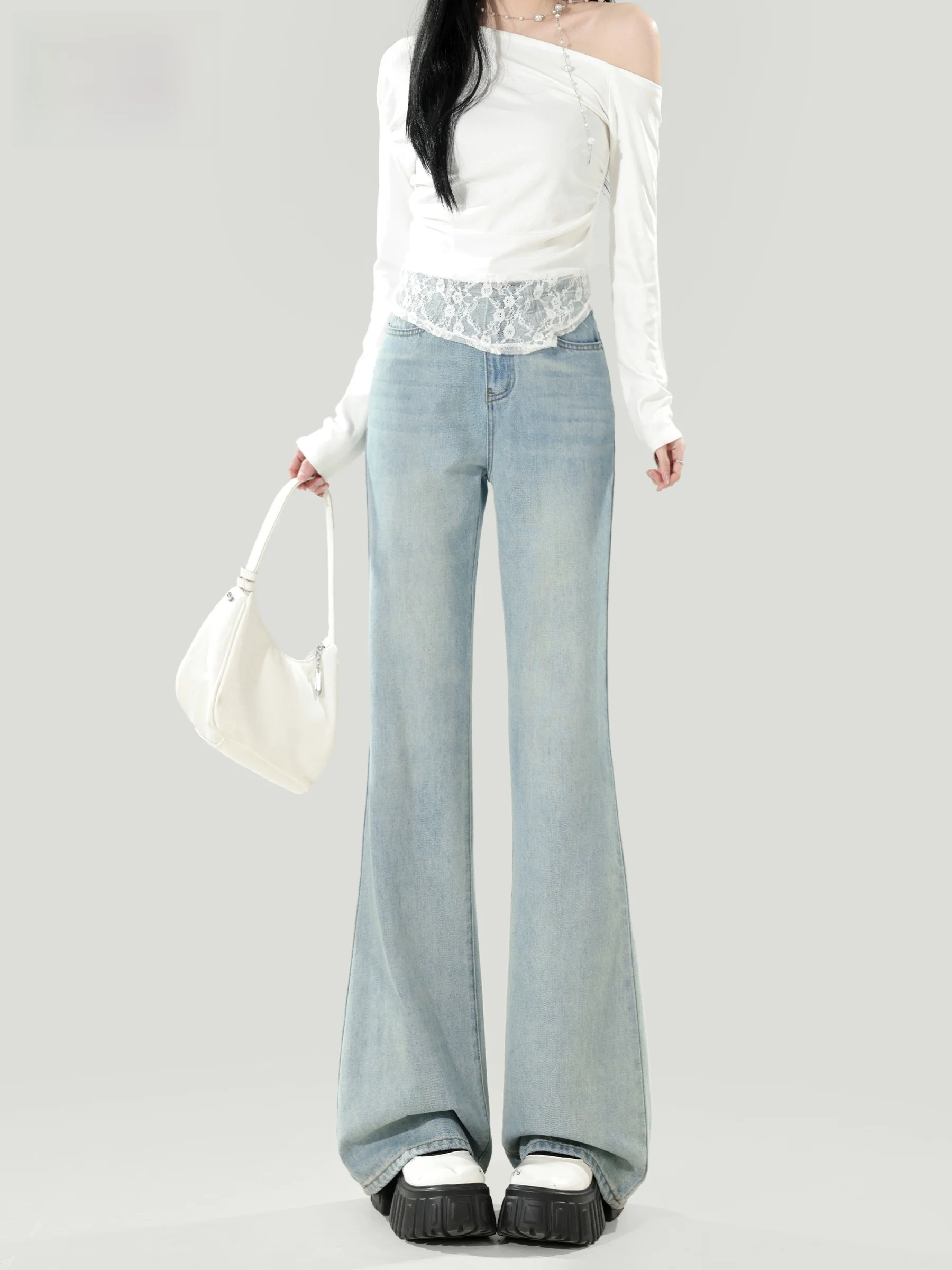 Light Wash High Waist Wide Leg Jeans Women's Loose Fit Comfortable Jeans Spring Autumn New Style Bell Bottoms Non-Matching
Light Wash High Waist Wide Leg Jeans Women's Loose Fit Comfortable Jeans Spring Autumn New Style Bell Bottoms Non-Matching