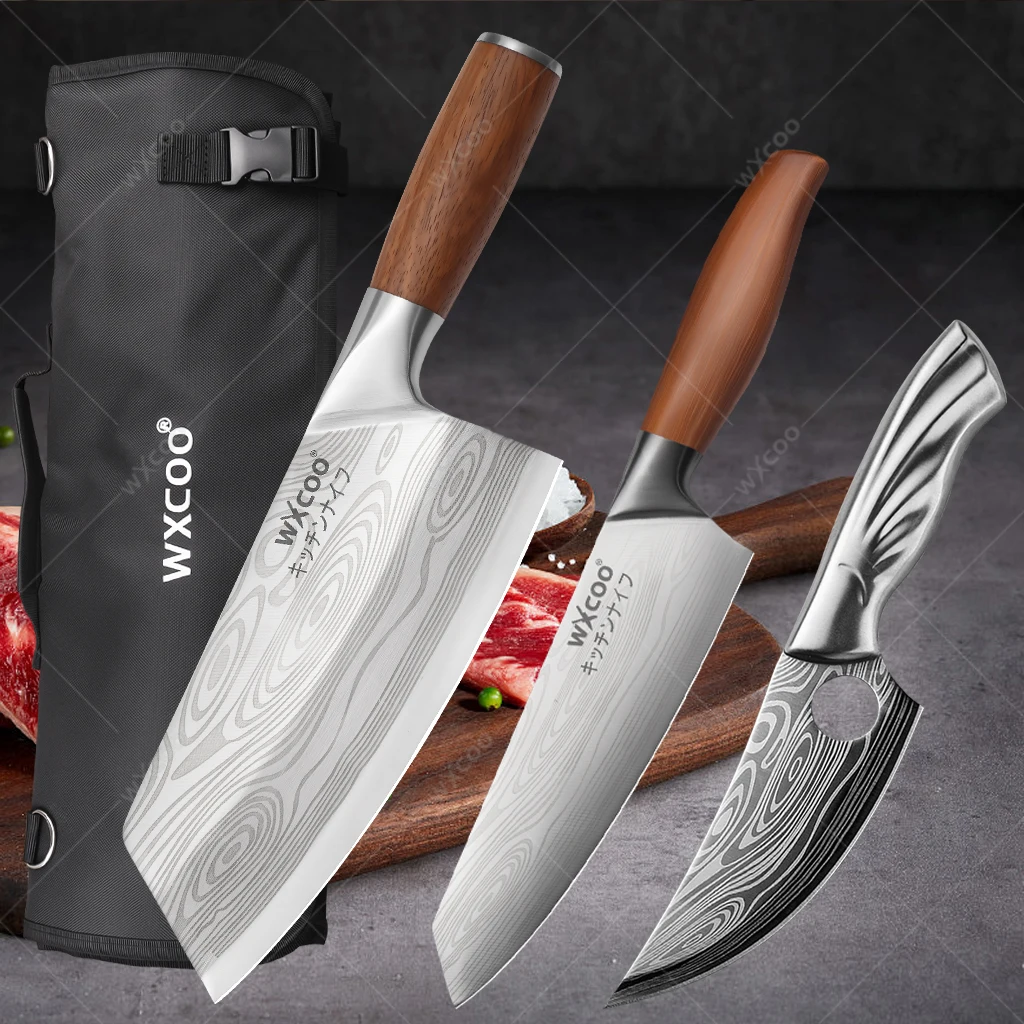 WXCOO Hand-Forged Knife Stainless Steel Professional Butcher Knife Kitchen Meat Cleaver Boning Knife Fruit Slicing Knives
WXCOO Hand-Forged Knife Stainless Steel Professional Butcher Knife Kitchen Meat Cleaver Boning Knife Fruit Slicing Knives