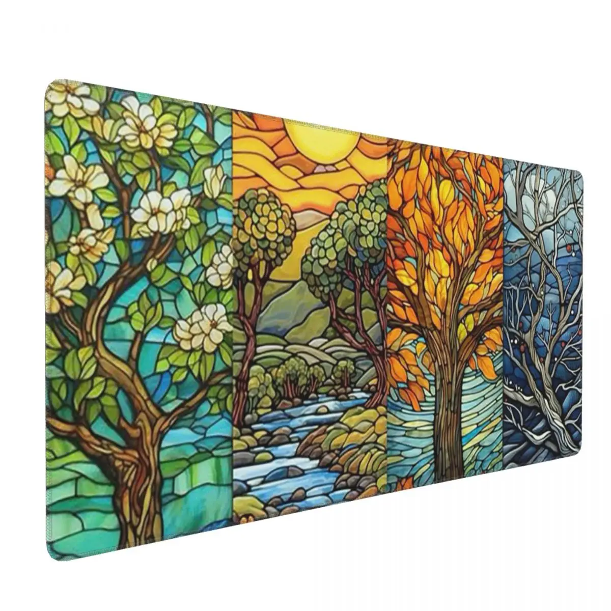 Mouse Pad Colored Glass Scenery The Four Seasons PC Laptop Mats Keyboard Carpet Computer Gaming Office Accessories Desk Mat
Mouse Pad Colored Glass Scenery The Four Seasons PC Laptop Mats Keyboard Carpet Computer Gaming Office Accessories Desk Mat