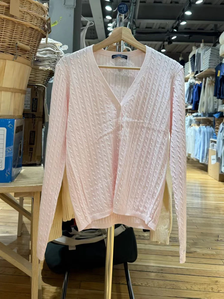 Розовый милый вязаный свитер с v-образным вырезом, кардиган, женский новый однобортный хлопковый свитер с цветочным принтом, осенний винтажный милый трикотаж, топы
Розовый милый вязаный свитер с v-образным вырезом, кардиган, женский новый однобортный хлопковый свитер с цветочным принтом, осенний винтажный милый трикотаж, топы