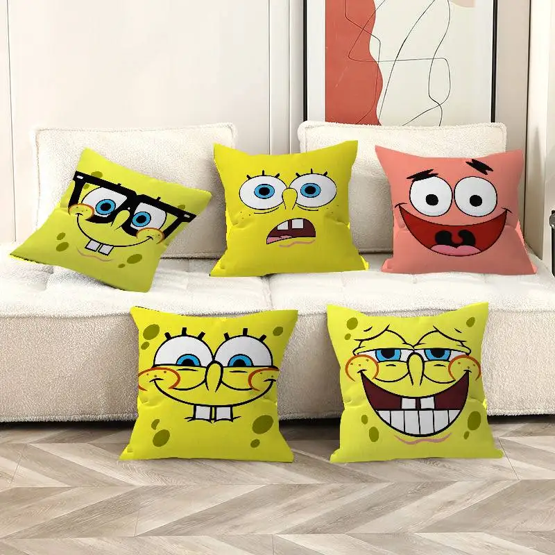 S-Spongebobs Pillow Covers Cartoon Sofa Decorative Home Double-sided Printing Short Plush Cute Cushion Cover
S-Spongebobs Pillow Covers Cartoon Sofa Decorative Home Double-sided Printing Short Plush Cute Cushion Cover