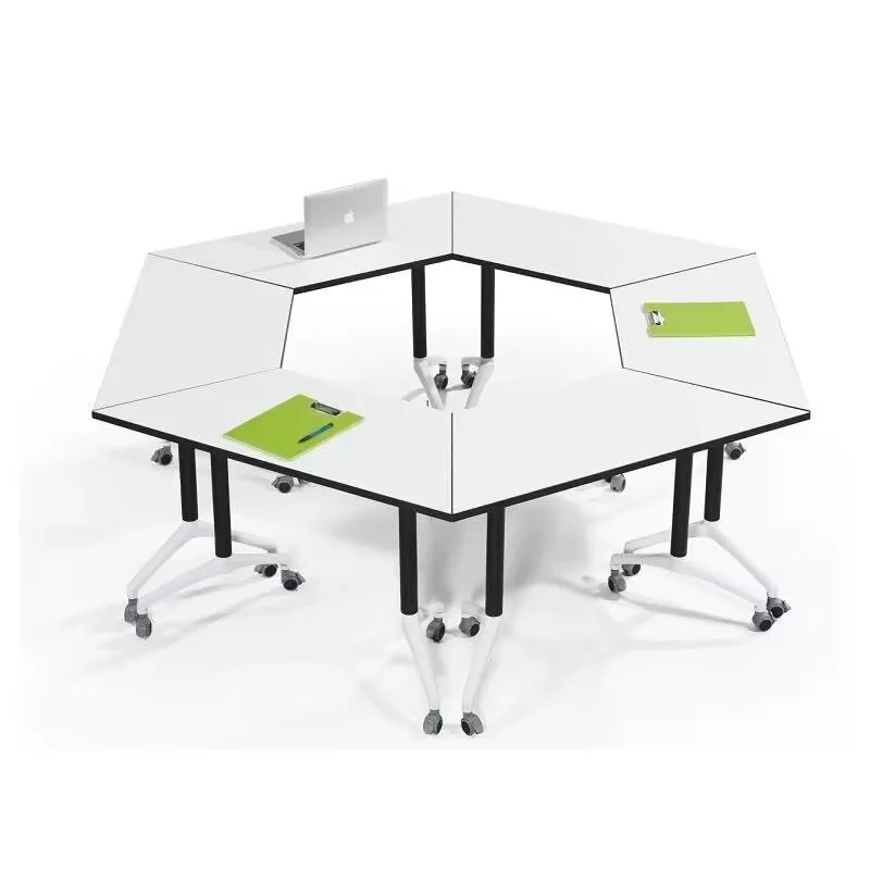 Folding training table Educational institution Trapezoidal mobile table Multifunctional conference
Folding training table Educational institution Trapezoidal mobile table Multifunctional conference