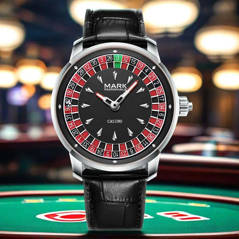 Mark Friawhale 2026 New Top Brand Men Quartz Watch Creative Game Rotating Dial Las Vegas Roulette Desktop Theme WristWatch Men
Mark Friawhale 2026 New Top Brand Men Quartz Watch Creative Game Rotating Dial Las Vegas Roulette Desktop Theme WristWatch Men