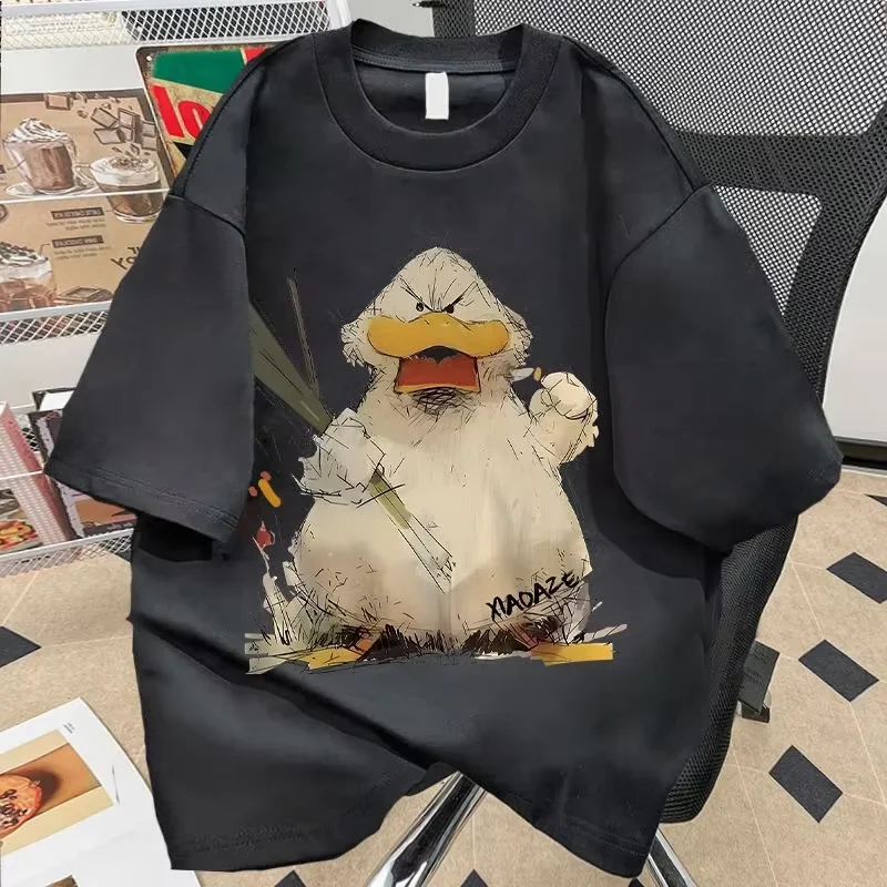 Funny Duck Y2k T-Shirt Man Vintage 100% Cotton Short Sleeve Tees Summer Hip Hop Harajuku High Street Oversized Graphic T-Shirt
Funny Duck Y2k T-Shirt Man Vintage 100% Cotton Short Sleeve Tees Summer Hip Hop Harajuku High Street Oversized Graphic T-Shirt