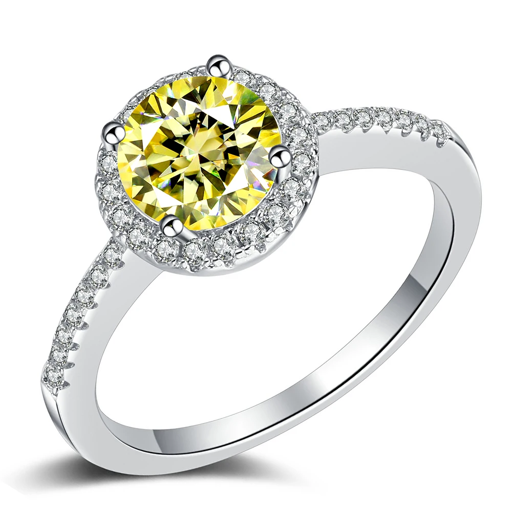 FIRERING 1-2ct Yellow Moissanite Ring GRA Certificate Passed Diamond Test Rings Women Jewelry Gift 100% S925 Silver
FIRERING 1-2ct Yellow Moissanite Ring GRA Certificate Passed Diamond Test Rings Women Jewelry Gift 100% S925 Silver