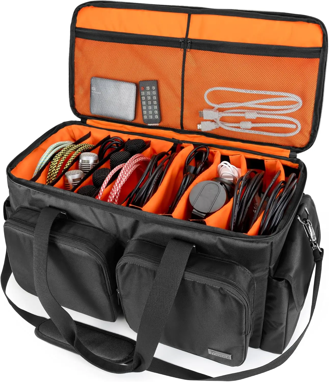 Cable Organizer Bag with Detachable Padded Bottom and Dividers, Travel Gig Bag for DJ Gear, Instruments, Accessories
Cable Organizer Bag with Detachable Padded Bottom and Dividers, Travel Gig Bag for DJ Gear, Instruments, Accessories