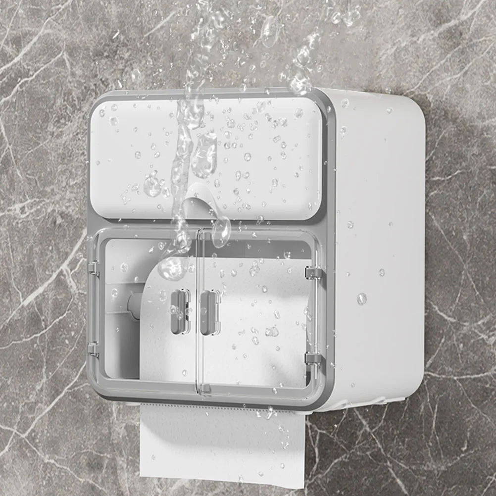 Bathroom Wall Tissue Dispenser Toilet Paper Holder No Drilling Waterproof Wall Mounted Tissue Storage Box with Shelf
Bathroom Wall Tissue Dispenser Toilet Paper Holder No Drilling Waterproof Wall Mounted Tissue Storage Box with Shelf