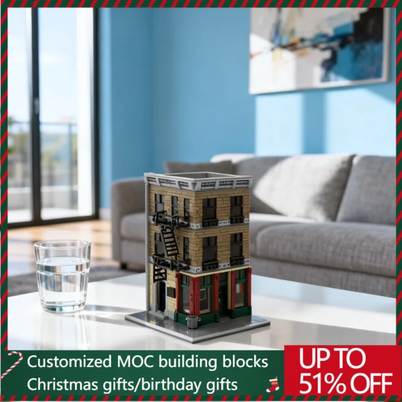 767 PCS City Hot Selling Street View Peter's Apartment Lrish Pub Model DIY Creative Ideas ChildToy Assembly Puzzle Creative Gift
767 PCS City Hot Selling Street View Peter's Apartment Lrish Pub Model DIY Creative Ideas ChildToy Assembly Puzzle Creative Gift