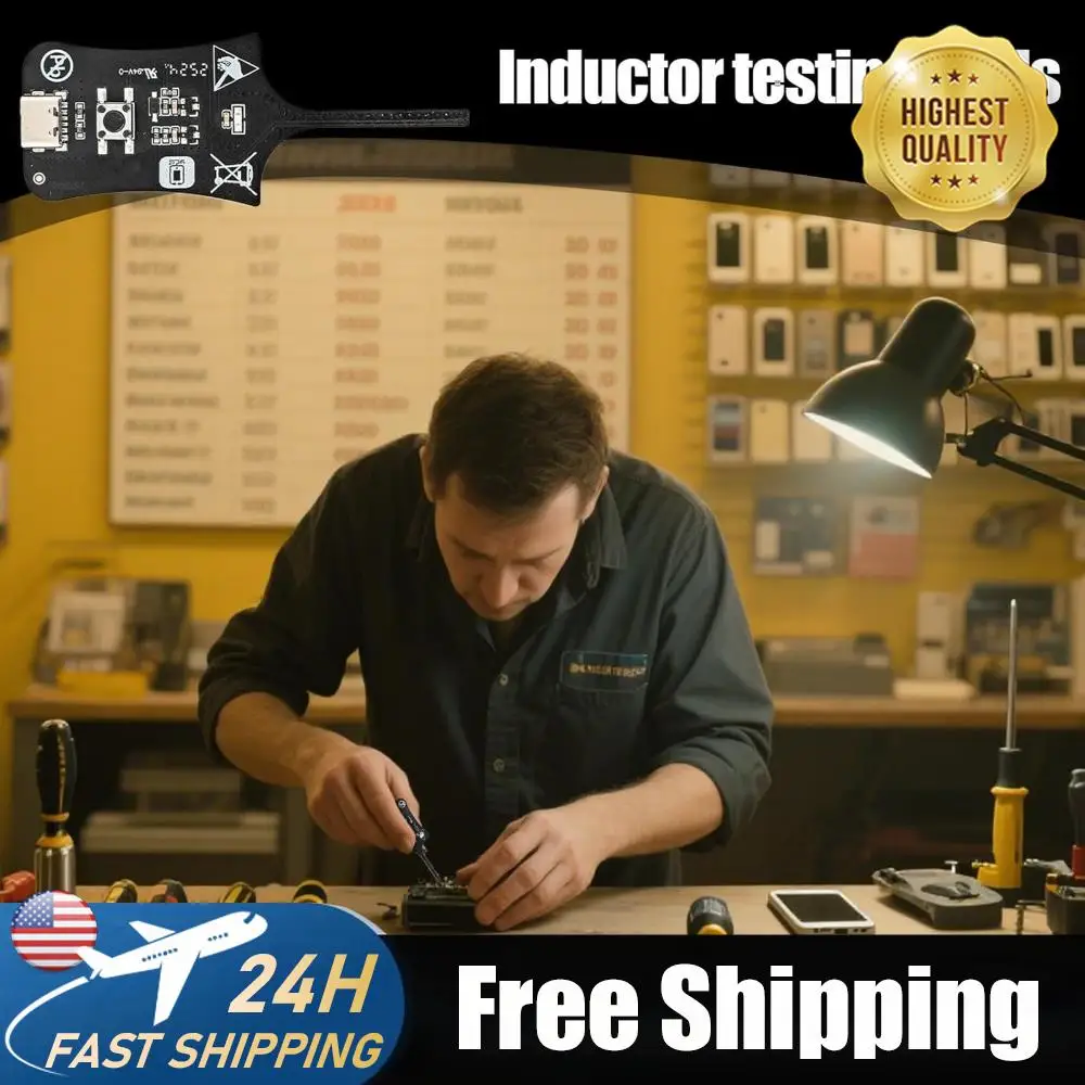 Type-C Motherboard Coil Tester High Sensitivity Electromagnetic Induction Quick Fault Check Tool for Phone Component Repair
Type-C Motherboard Coil Tester High Sensitivity Electromagnetic Induction Quick Fault Check Tool for Phone Component Repair
