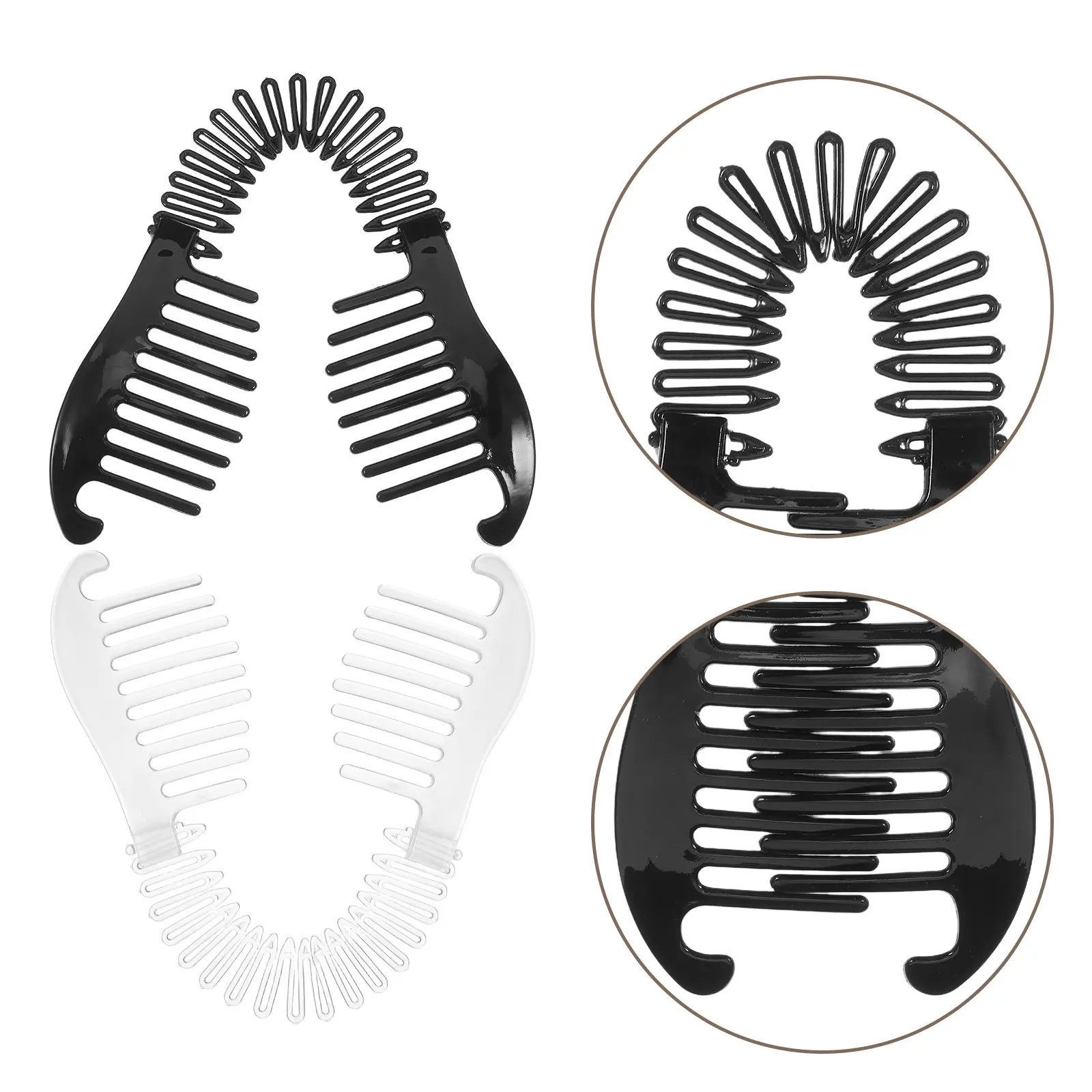 4Pcs Banana Clips for Women Hair Barrettes Lightweight Plastic Smooth Edge Design Firm Grip for Daily Outings Parties Workouts
4Pcs Banana Clips for Women Hair Barrettes Lightweight Plastic Smooth Edge Design Firm Grip for Daily Outings Parties Workouts