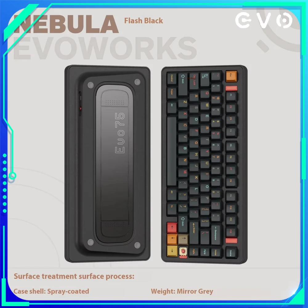 Evoworks Evo75 Keyboard Wireless 3mode Keyboard Aluminium Alloy Hot Swap Qmk/Via Custom Mechanical Keyboards For Pc Accessory
Evoworks Evo75 Keyboard Wireless 3mode Keyboard Aluminium Alloy Hot Swap Qmk/Via Custom Mechanical Keyboards For Pc Accessory