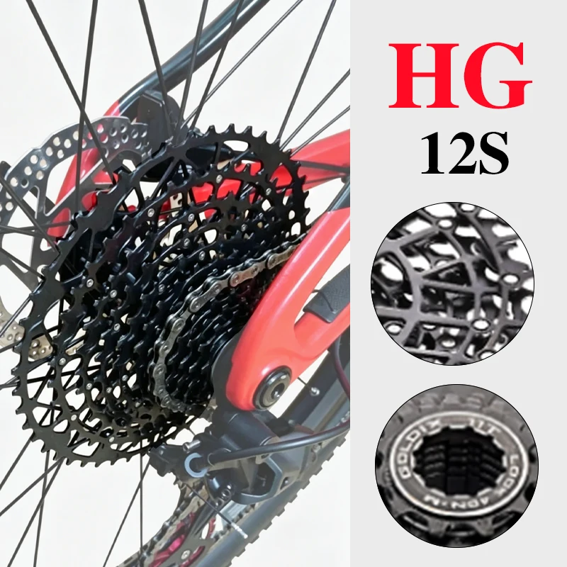 GOLDIX HG 12 Speed Cassette Carbon Steel 12-Speed Sprocket 11 40 52 11-42 11-50 K7 12v Mtb Ultralight Flywheel for Shimano
GOLDIX HG 12 Speed Cassette Carbon Steel 12-Speed Sprocket 11 40 52 11-42 11-50 K7 12v Mtb Ultralight Flywheel for Shimano