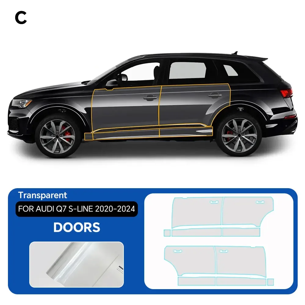 8.5Mil TPU Paint Protection Film For Audi Q7 S-Line 2020-2024 Pre-cut PPF Kit Clear Bra Car Body Anti-Scratch Resistant
8.5Mil TPU Paint Protection Film For Audi Q7 S-Line 2020-2024 Pre-cut PPF Kit Clear Bra Car Body Anti-Scratch Resistant