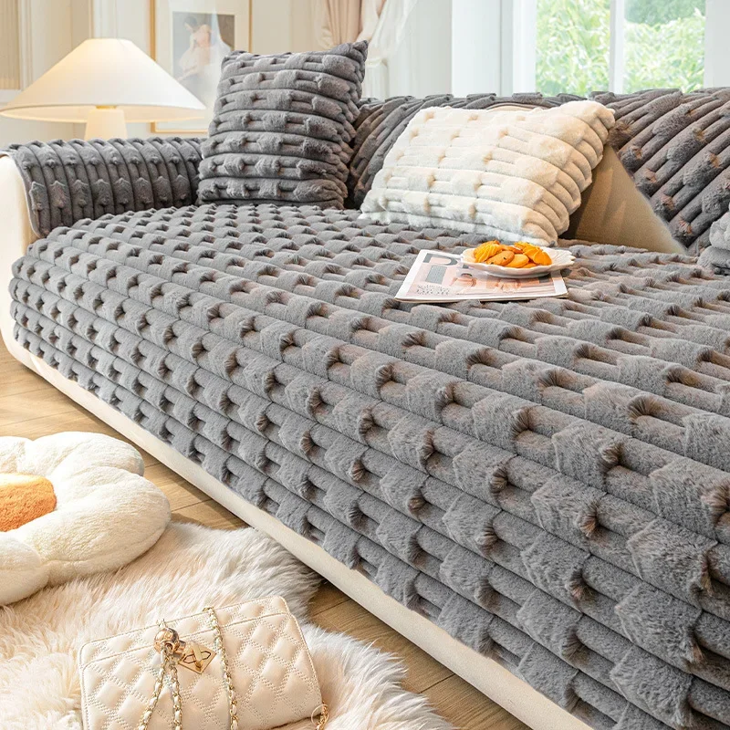 Rabbit Velvet Sofa Cushion Thickened Warm Winter Plush Cushion Leather Towel Living Protection Cover Non-Slip Room Senior Sofa
Rabbit Velvet Sofa Cushion Thickened Warm Winter Plush Cushion Leather Towel Living Protection Cover Non-Slip Room Senior Sofa