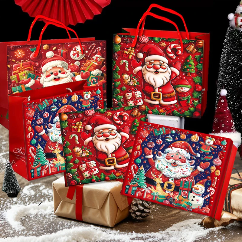 5pcs Merry Christmas Gift Bags Xmas Tree Plastic Packing Bag Snowflake Christmas Candy Box New Year 2025 Favors Bag Noel Decor
5pcs Merry Christmas Gift Bags Xmas Tree Plastic Packing Bag Snowflake Christmas Candy Box New Year 2025 Favors Bag Noel Decor