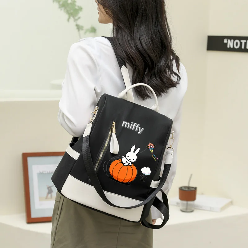 Новый противоугонный рюкзак Miffy Kawaii с рисунком тыквы Miffy Rabbit, студенческий рюкзак, корейская версия, женский дорожный рюкзак 
Новый противоугонный рюкзак Miffy Kawaii с рисунком тыквы Miffy Rabbit, студенческий рюкзак, корейская версия, женский дорожный рюкзак