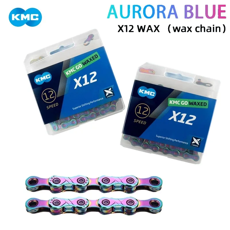 KMC GO Waxed X12 Aurora colored bicycle chain 12S mountain bike/road bike chain 12V Blue Waxed Bike Chain Bicycle Accessories
KMC GO Waxed X12 Aurora colored bicycle chain 12S mountain bike/road bike chain 12V Blue Waxed Bike Chain Bicycle Accessories