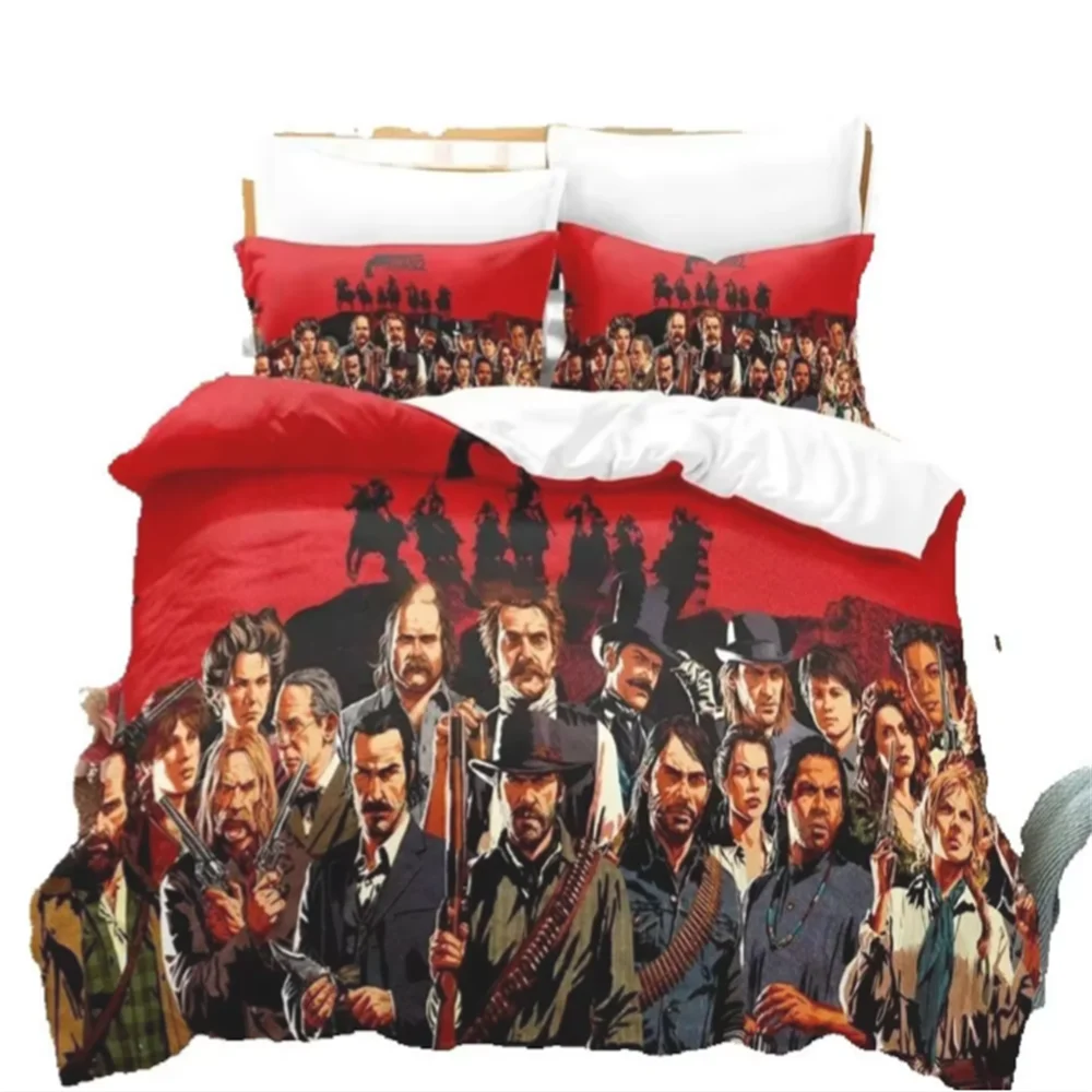 Hot Game Red Dead Redemption Duvet Cover Pillowcase Bedding Set Boy Girl Bedroom Decoration Children Gift Single Double Size
Hot Game Red Dead Redemption Duvet Cover Pillowcase Bedding Set Boy Girl Bedroom Decoration Children Gift Single Double Size