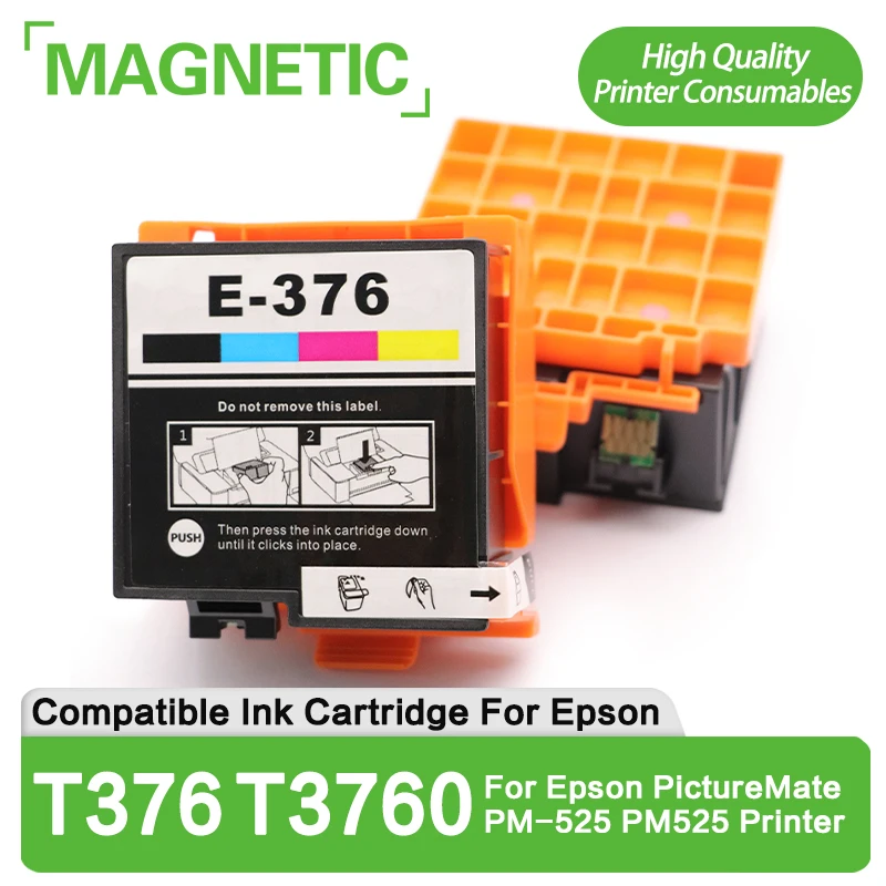 T376 E-376 T3760 Premium Compatible inkjet Ink Cartridge T3760 T376 376 E376 For Epson PictureMate PM-525 PM525 Printer 4Color
T376 E-376 T3760 Premium Compatible inkjet Ink Cartridge T3760 T376 376 E376 For Epson PictureMate PM-525 PM525 Printer 4Color