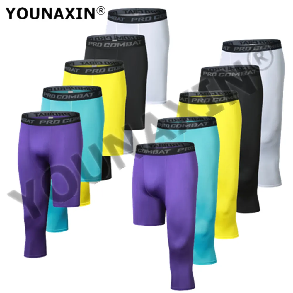 Men Compression Base Layer Running Tight Sport Cropped One Leg Leggings Gym Basketball Football Soccer Fitness Exercise 3/4 Pant
Men Compression Base Layer Running Tight Sport Cropped One Leg Leggings Gym Basketball Football Soccer Fitness Exercise 3/4 Pant