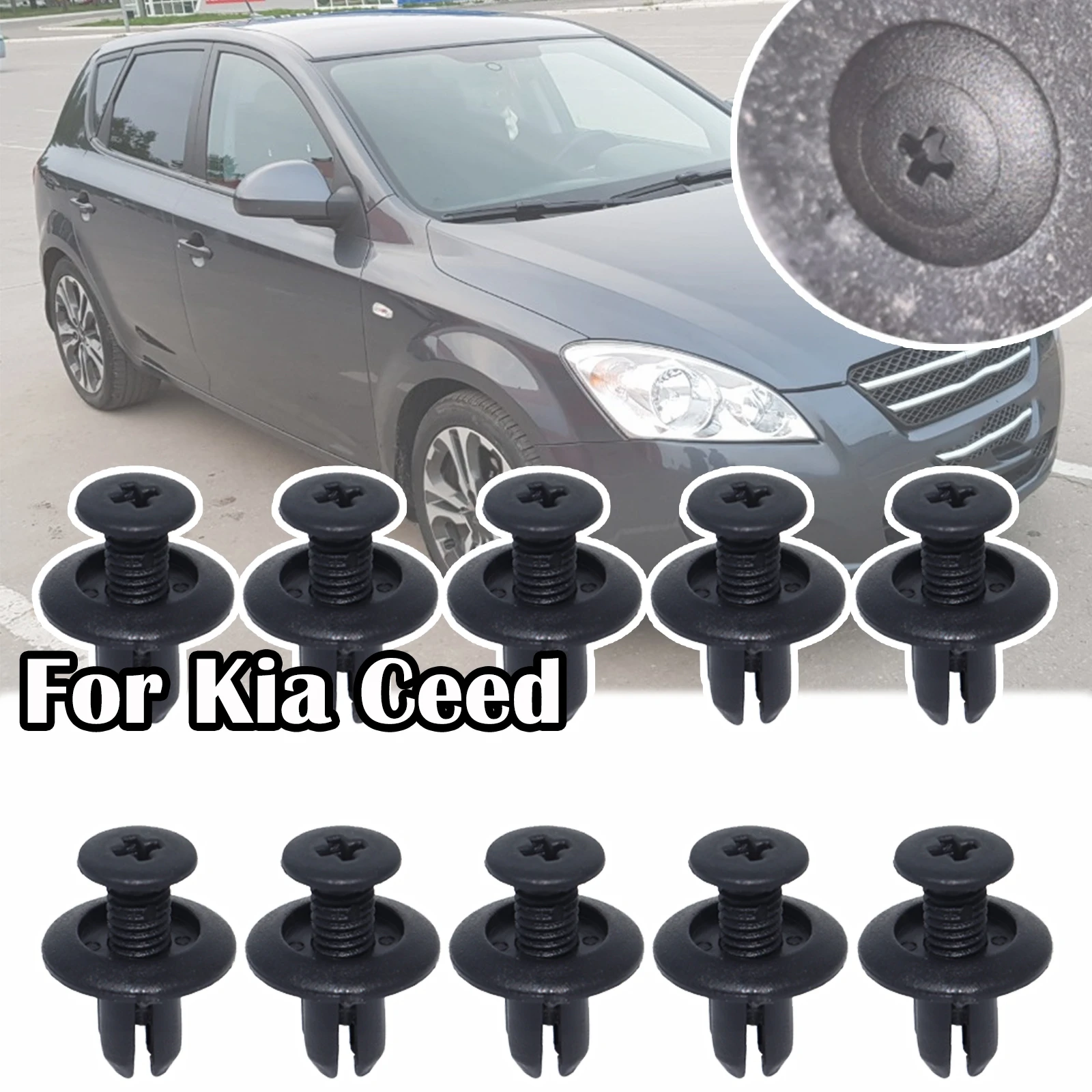 10pcs For Kia Ceed ED JD 2006 - 2018 Soul AM Sportage SL Bongo Carens UN Mud Flap Hood Bumper Body Lining Trim Screw Rivet Clips
10pcs For Kia Ceed ED JD 2006 - 2018 Soul AM Sportage SL Bongo Carens UN Mud Flap Hood Bumper Body Lining Trim Screw Rivet Clips