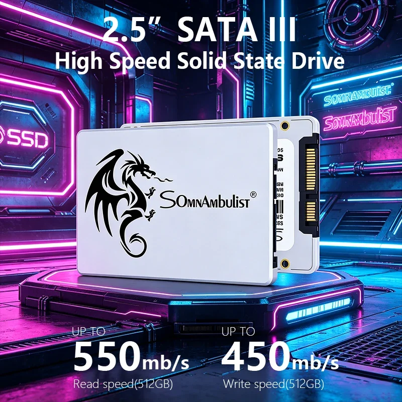 SomnAmbulist SSD 2.5 64GB 128GB 256GB 512GB for Laptop Desktop Solid State Drive Sata3 120GB 240GB 480GB
SomnAmbulist SSD 2.5 64GB 128GB 256GB 512GB for Laptop Desktop Solid State Drive Sata3 120GB 240GB 480GB