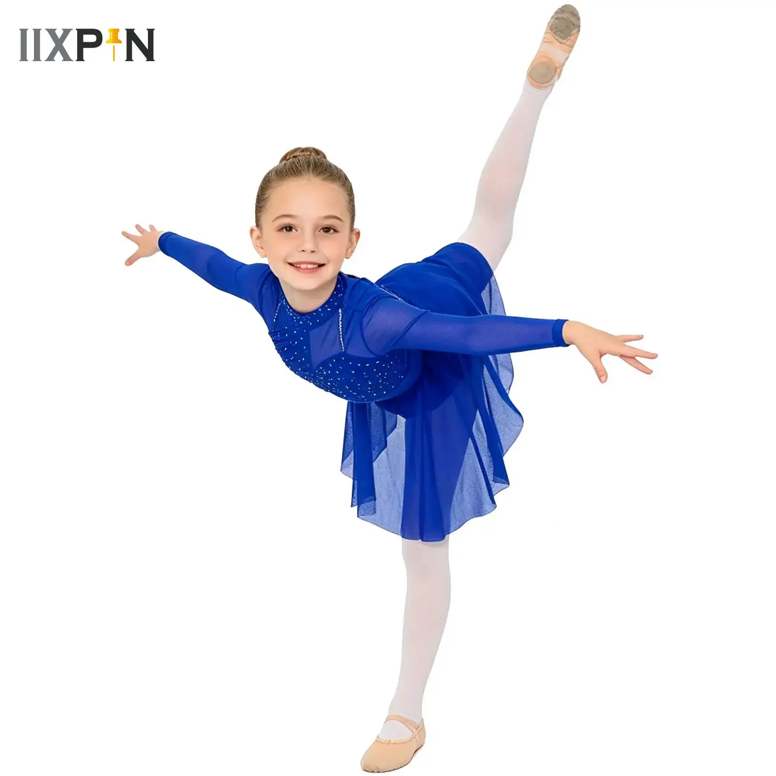 Kids Girls Ballerina Tutu Dress Sparkly Rhinestone Ballet Jersey Lyrical Dress for Acrobatics Gymnastics Artistic Figure Skating
Kids Girls Ballerina Tutu Dress Sparkly Rhinestone Ballet Jersey Lyrical Dress for Acrobatics Gymnastics Artistic Figure Skating
