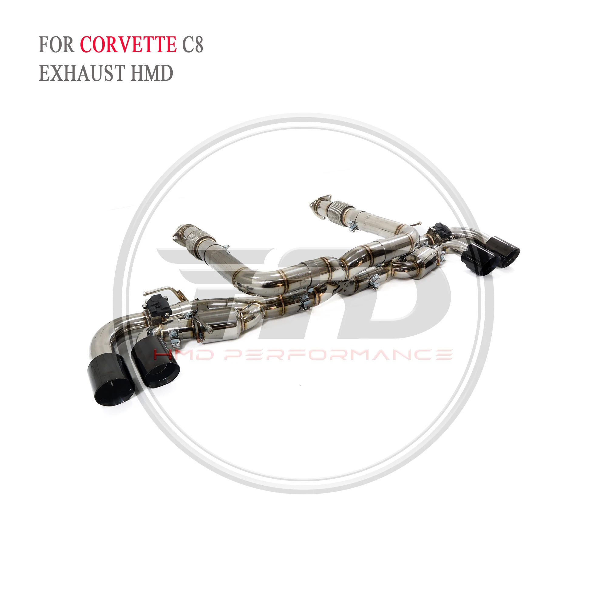 for Corvette C8 Performance Valve Muffler with X Racing Pipe HMD Stainless Steel Exhaust Tailpipe
for Corvette C8 Performance Valve Muffler with X Racing Pipe HMD Stainless Steel Exhaust Tailpipe