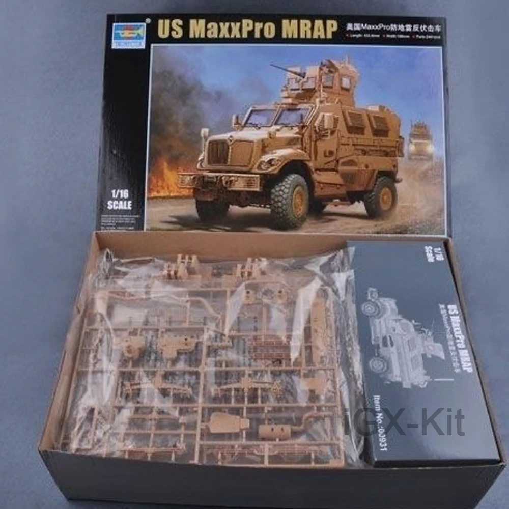 Trumpeter 00931 1:16 Scale US MaxxPro MRAP Vehicle Plastic Assembly Building Model Kit
Trumpeter 00931 1:16 Scale US MaxxPro MRAP Vehicle Plastic Assembly Building Model Kit