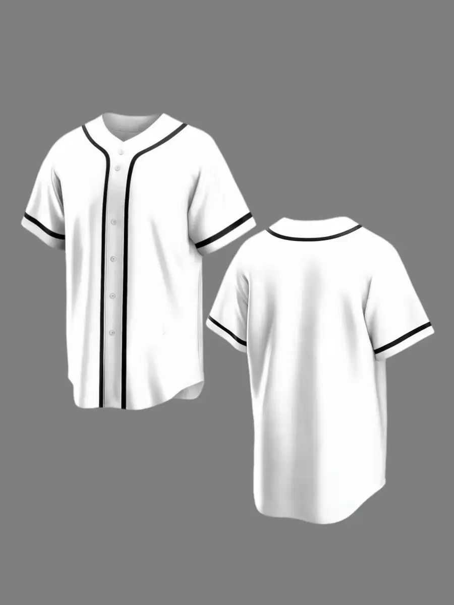 Бейсбольная майка, классическая белая, кардиган, бейсбольный воротник, унисекс, подходит для любого случая.
Бейсбольная майка, классическая белая, кардиган, бейсбольный воротник, унисекс, подходит для любого случая.