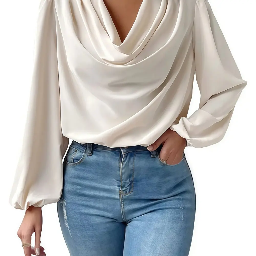 Женские рубашки, осень-зима, элегантная мода, 2025 г., однотонные повседневные рубашки с отложным воротником и длинными рукавами на пуговицах по бокам
Женские рубашки, осень-зима, элегантная мода, 2025 г., однотонные повседневные рубашки с отложным воротником и длинными рукавами на пуговицах по бокам