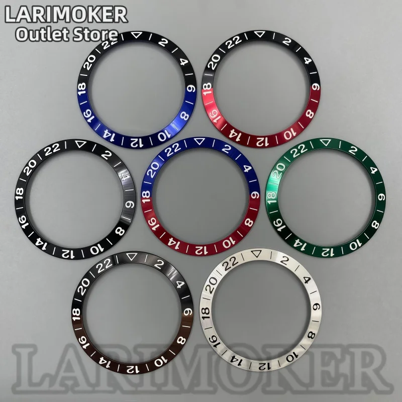 LARIMOKER 38mm Pepsi Red Blue Aluminum GMT Bezel Insert 24H Scale Watch Bezel Replacement For 40mm Watch Case Accessories
LARIMOKER 38mm Pepsi Red Blue Aluminum GMT Bezel Insert 24H Scale Watch Bezel Replacement For 40mm Watch Case Accessories