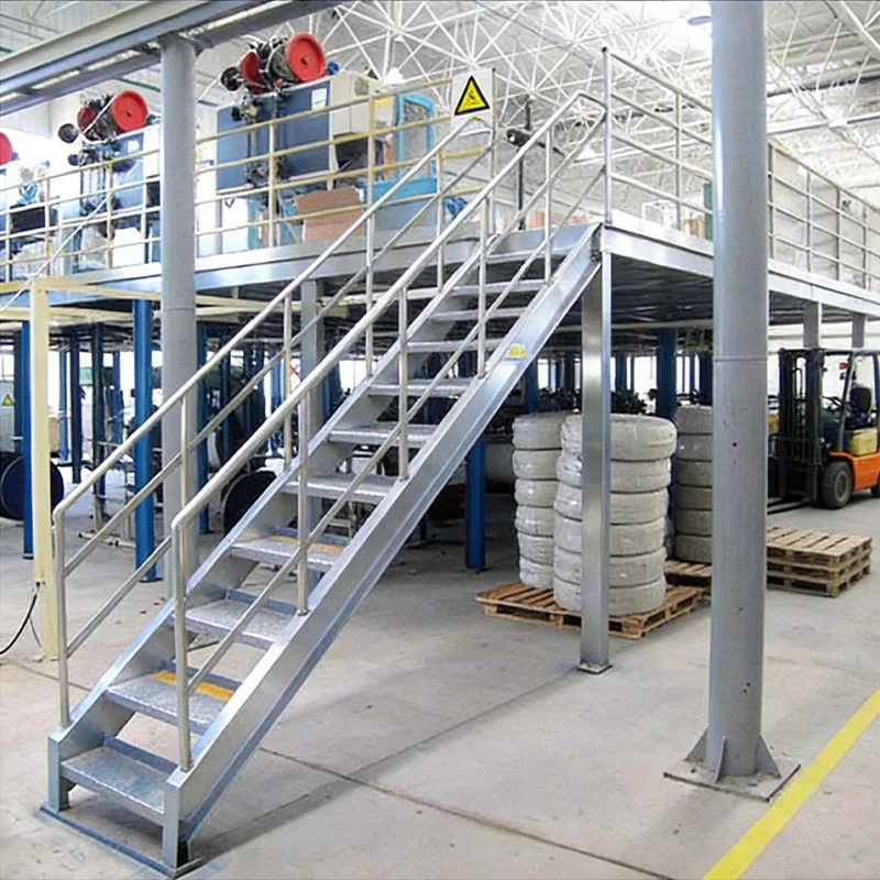 Durable custom powder coated metal stairs for warehouse mezzanine shelf support floor design
Durable custom powder coated metal stairs for warehouse mezzanine shelf support floor design