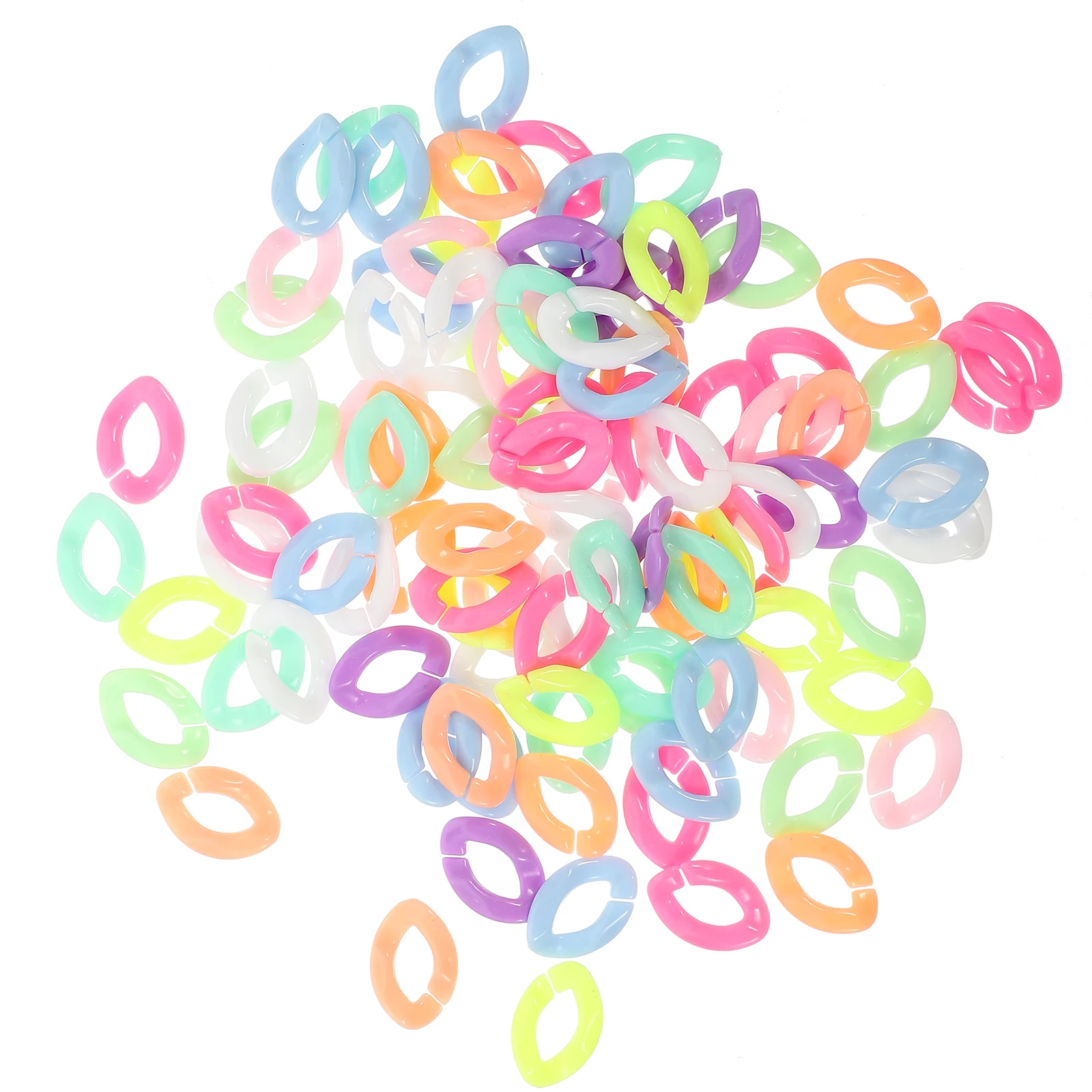 300 Pcs Acrylic Necklace Chains Jewelry Accessories Plastic DIY Handmade Ornaments Self Buckling Bracelet Decorations Colorful
300 Pcs Acrylic Necklace Chains Jewelry Accessories Plastic DIY Handmade Ornaments Self Buckling Bracelet Decorations Colorful
