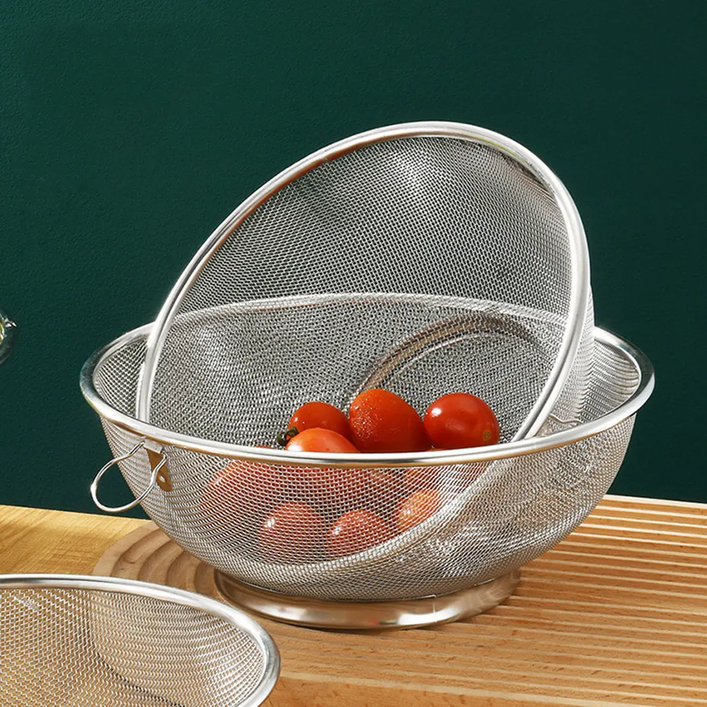 Stainless Steel Rice Drainer Strainer 20CM Wash Basin Mesh Filter Fruit Basket Vegetable Sink Kitchen Multifunctional
Stainless Steel Rice Drainer Strainer 20CM Wash Basin Mesh Filter Fruit Basket Vegetable Sink Kitchen Multifunctional
