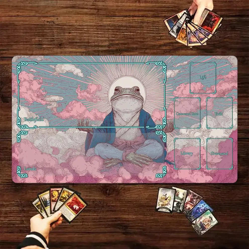 Игровой коврик Magic Card Battle Mat с рисунком «Розовые облака и лягушка-монах», противоскользящая основа, 35x60 см, для настольных игр TCG
Игровой коврик Magic Card Battle Mat с рисунком «Розовые облака и лягушка-монах», противоскользящая основа, 35x60 см, для настольных игр TCG