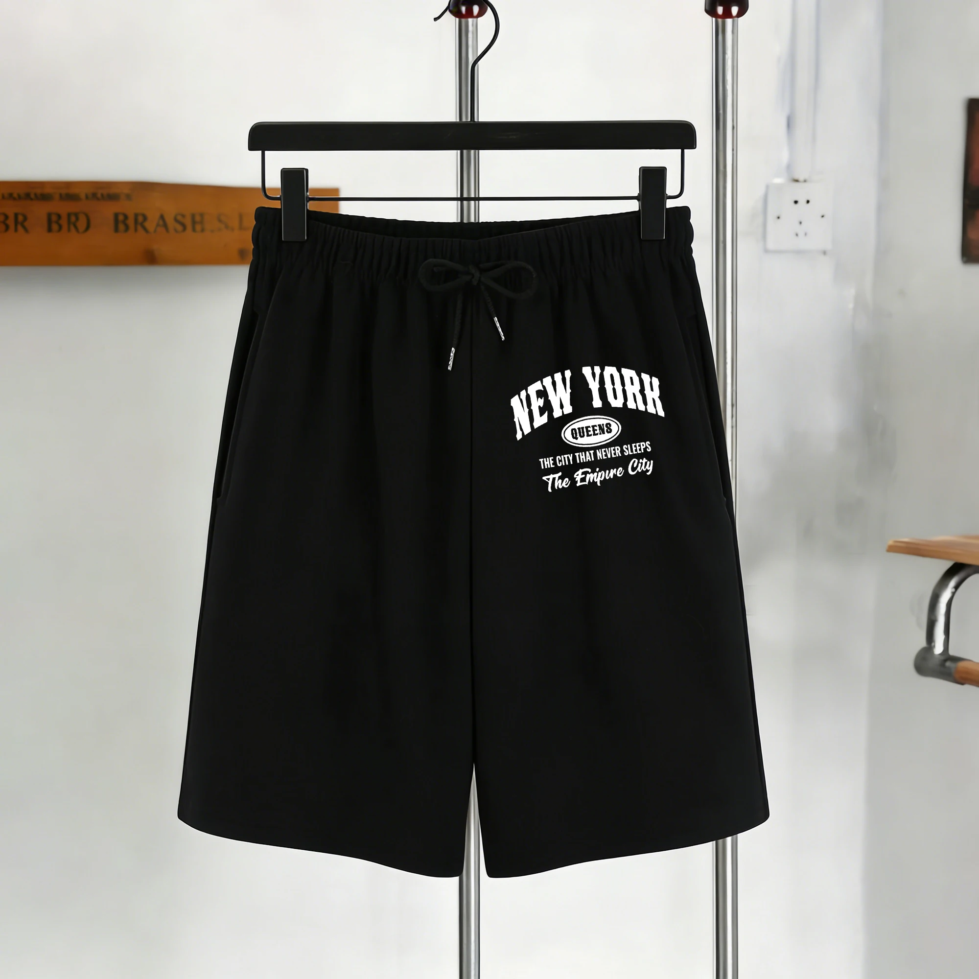 New York The Art City Print Retro Mens Pants Summer Casual Loose Black Pocket Shorts Hip Hop Unisex Basics Drawstring Sweatpants
New York The Art City Print Retro Mens Pants Summer Casual Loose Black Pocket Shorts Hip Hop Unisex Basics Drawstring Sweatpants