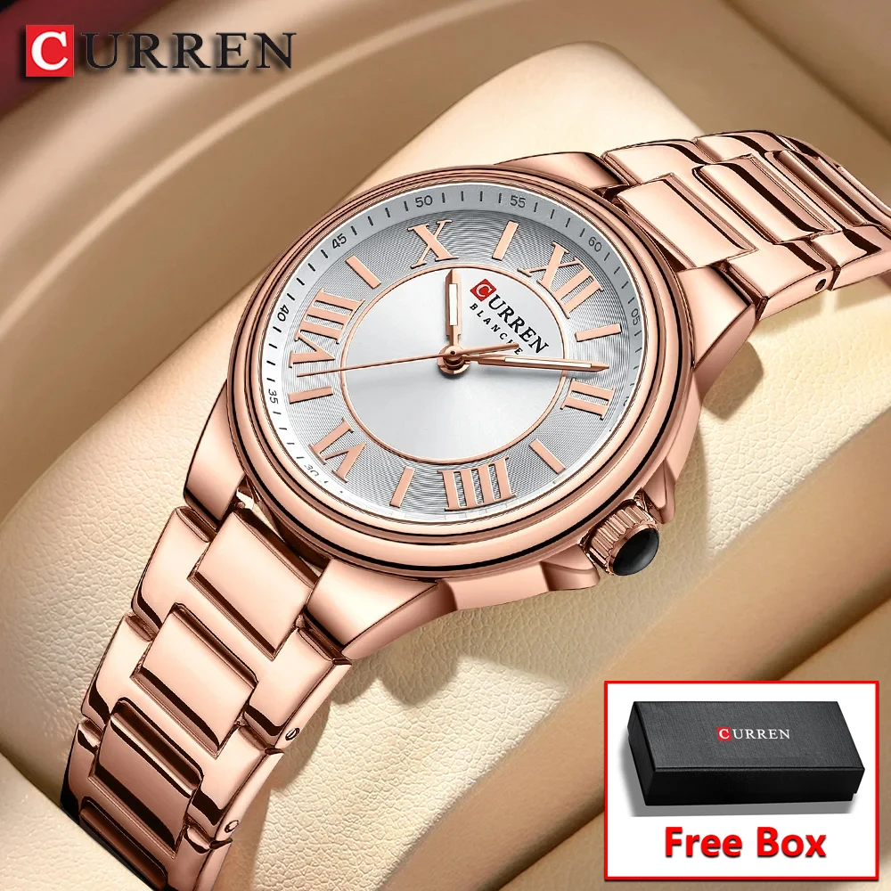 Женские часы CURREN из нержавеющей стали со светящейся функцией, модный универсальный дизайн, подарочная коробка в комплекте
Женские часы CURREN из нержавеющей стали со светящейся функцией, модный универсальный дизайн, подарочная коробка в комплекте