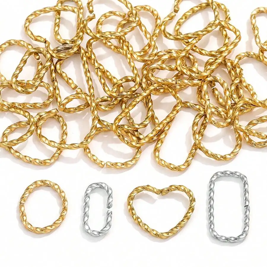 20pcs Stainless Steel Twist Open Jump Rings For Connectors Jewelry Makings DIY Earring Necklace Split Ring Jewelry Accessories
20pcs Stainless Steel Twist Open Jump Rings For Connectors Jewelry Makings DIY Earring Necklace Split Ring Jewelry Accessories