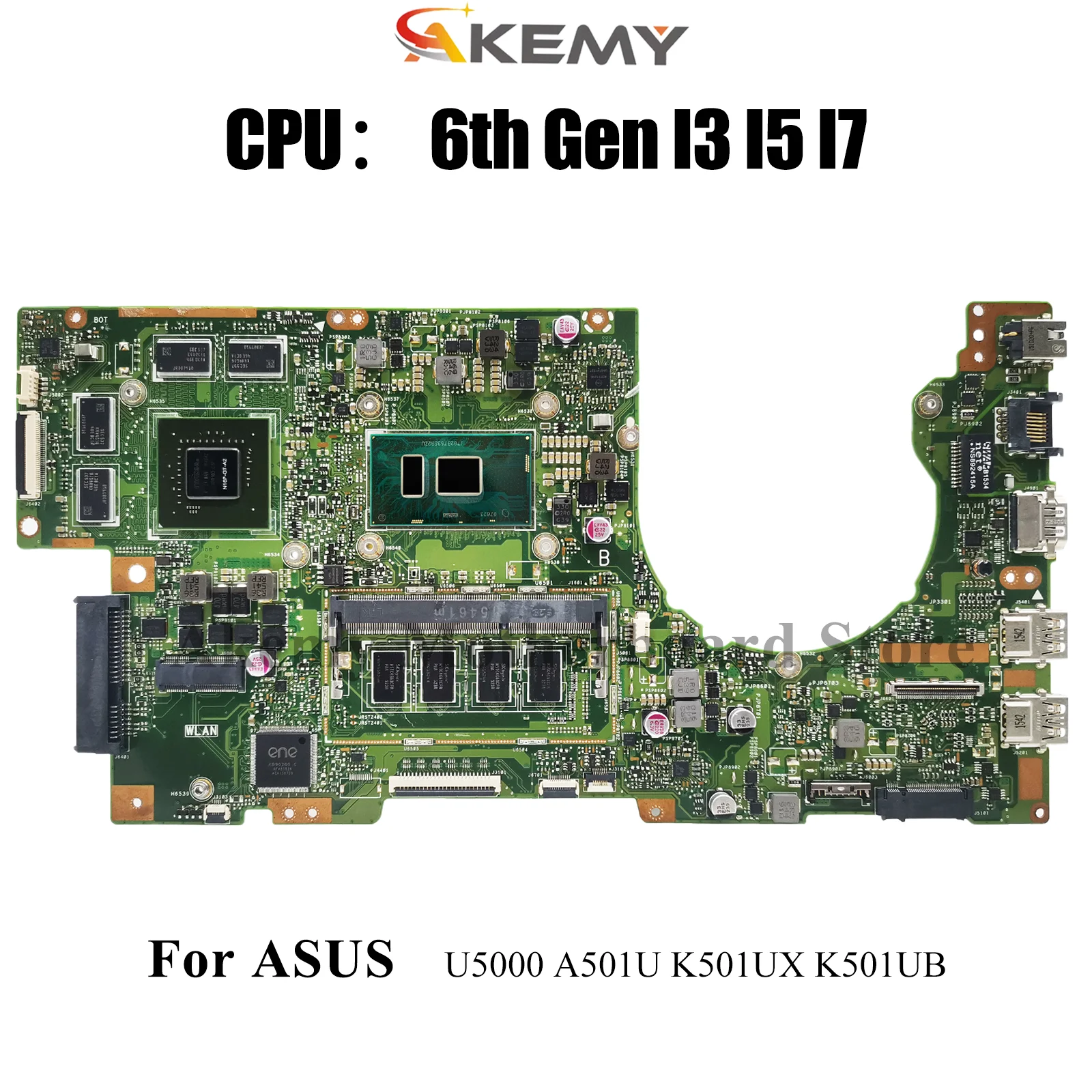 K501UX Laptop Motherboard For ASUS VivoBook U5000 K501UWK K501UX K501UXM K501U A501U K501UB K501UQ K501UW Mainboard I3 I5 I7 CPU
K501UX Laptop Motherboard For ASUS VivoBook U5000 K501UWK K501UX K501UXM K501U A501U K501UB K501UQ K501UW Mainboard I3 I5 I7 CPU