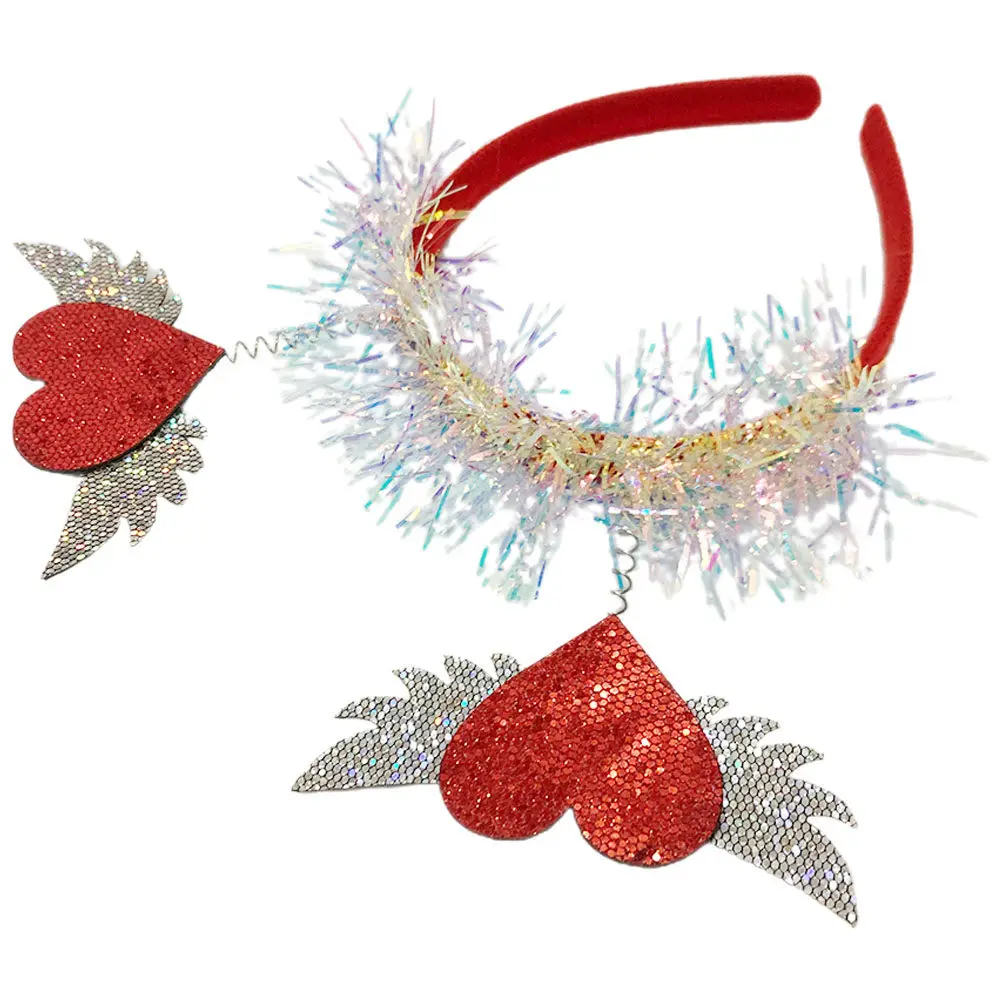 Повязка на голову в форме сердца с крыльями, легкая и удобная праздничная повязка для женщин и взрослых на День святого Валентина.
Повязка на голову в форме сердца с крыльями, легкая и удобная праздничная повязка для женщин и взрослых на День святого Валентина.