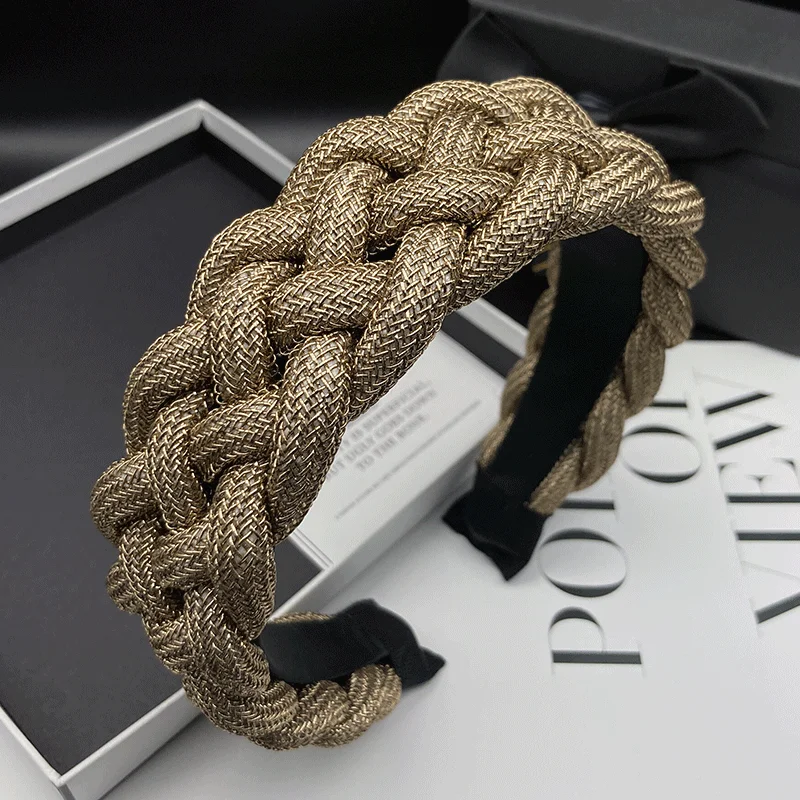 High grade thick rope woven hair clip for women, covering white hair, washing face, hair clip, headband, outer headband
High grade thick rope woven hair clip for women, covering white hair, washing face, hair clip, headband, outer headband