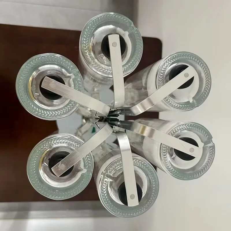 750ml Rotating Design 6 Heads Glass Bottles Perfume Dispenser Whole Store Perfume Display Rack With 6 Pump Head Distributor
750ml Rotating Design 6 Heads Glass Bottles Perfume Dispenser Whole Store Perfume Display Rack With 6 Pump Head Distributor