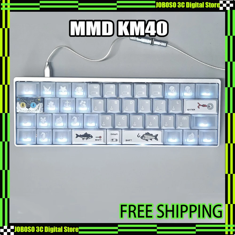 Механическая мини-клавиатура MMD KM40, беспроводная Bluetooth-клавиатура из алюминия с ЧПУ, RGB-подсветкой, возможностью горячей замены, для киберспорта и игр, QMK/VIA, для ПК
Механическая мини-клавиатура MMD KM40, беспроводная Bluetooth-клавиатура из алюминия с ЧПУ, RGB-подсветкой, возможностью горячей замены, для киберспорта и игр, QMK/VIA, для ПК